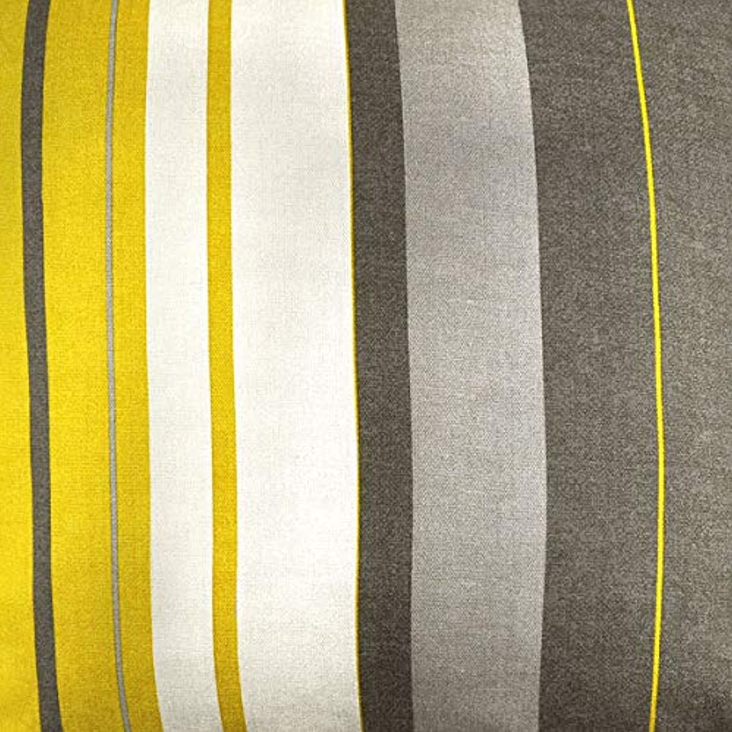 Whitworth Stripe Ochre Pair Eyelet Curtains by Fusion - Image 3