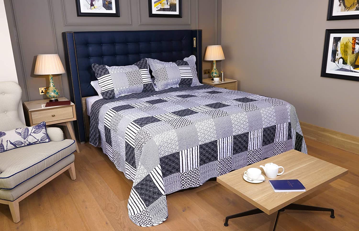 Single Bedspread Quilted Bedspread Patchwork Jumana - Image 2