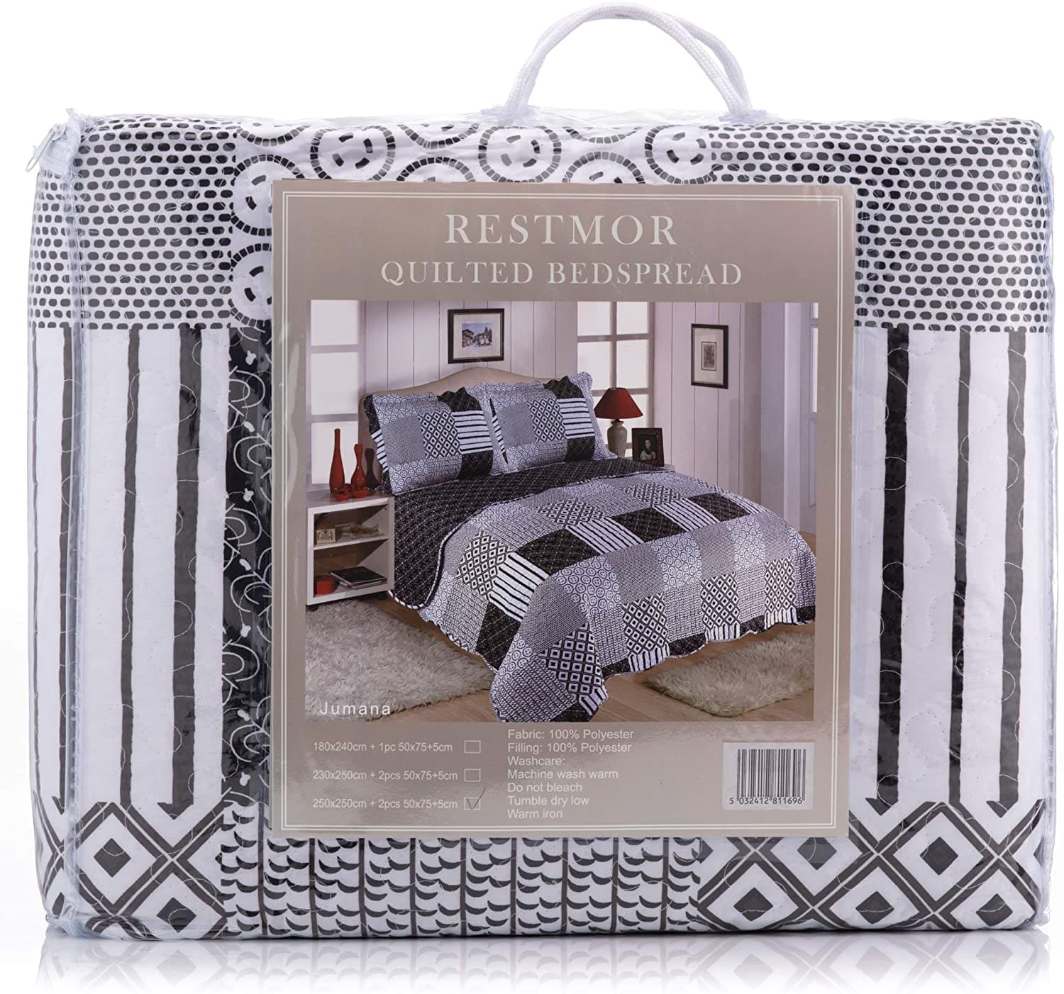 quilted bedspread modern pattern