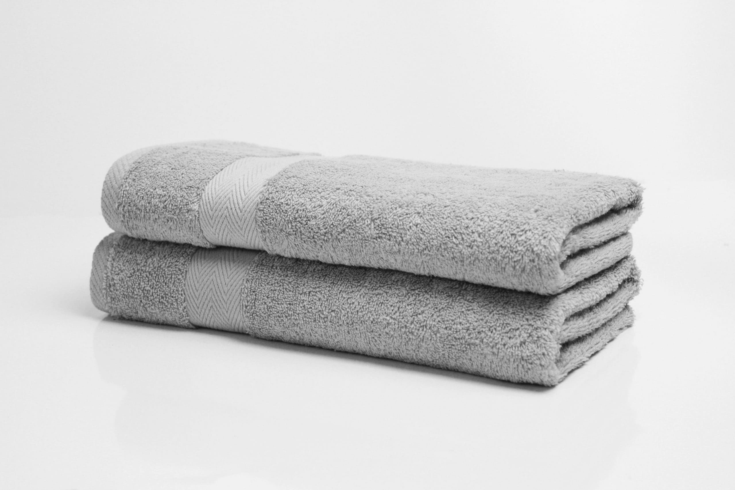 Luxor Spa Towels Silver Grey Luxury Heavy Weight 600GSM Cotton Towels - Image 3