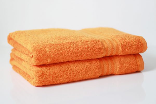 supreme orange egyptian cotton towels