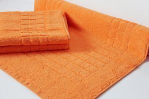 supreme bright orange bath mats