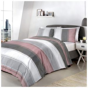 Betley Pink Blush Wide Stripe Bedding