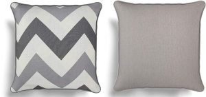 mix and match grey cushion covers chevron pattern and plain