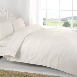 Egyptian Cotton 400 Thread Duvet Cover in Cream