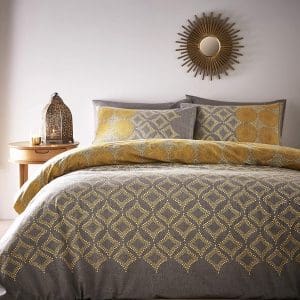 Yellow Moroccan Style Duvet Cover Set