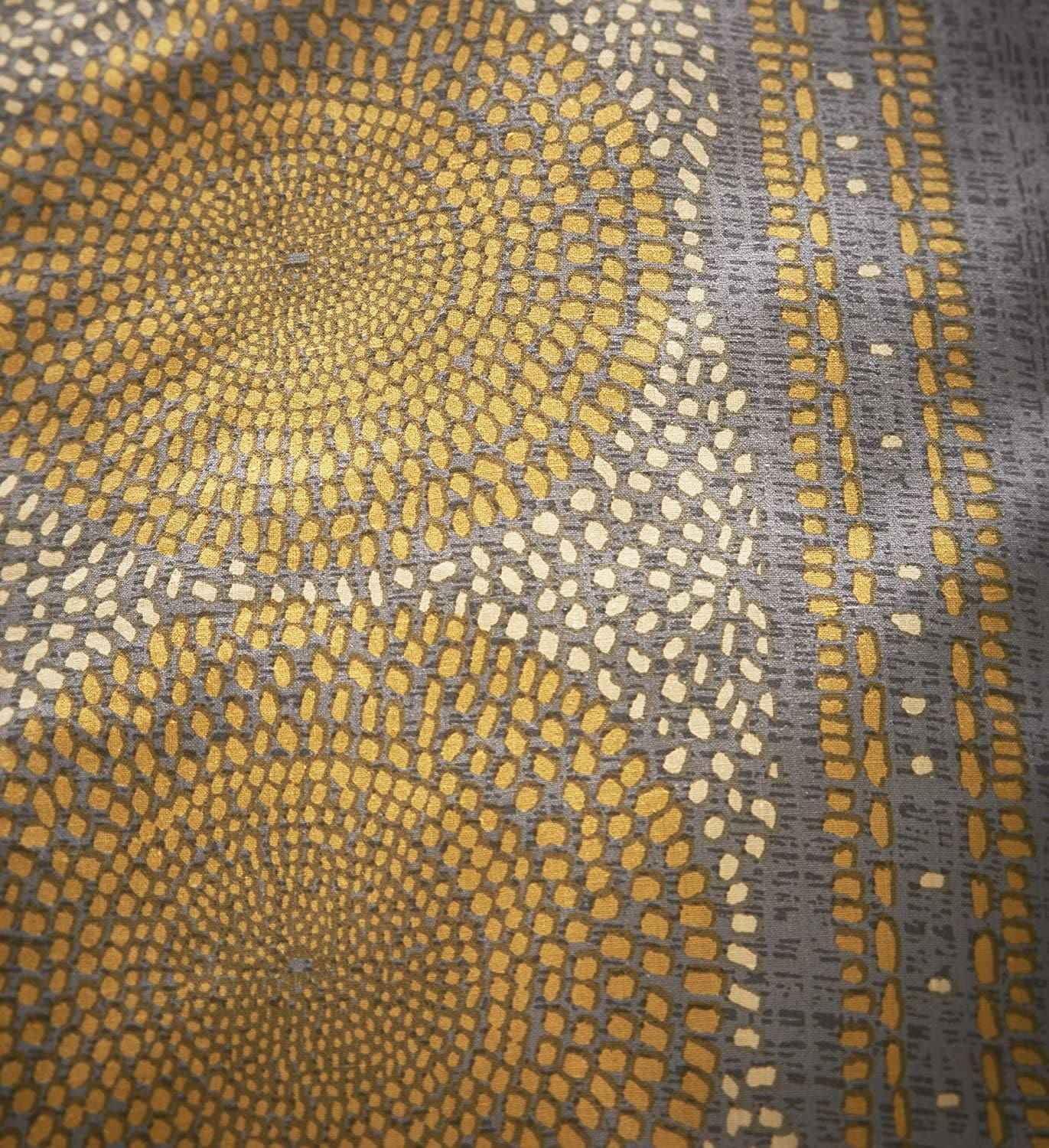 Joel Yellow Moroccan style print King Duvet Cover Set - Image 2