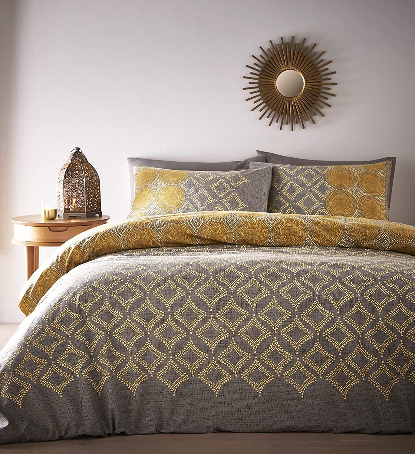 Yellow Moroccan Style Duvet Cover Set
