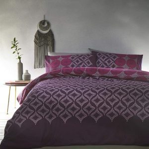 Purple Moroccan Style Duvet Cover Set