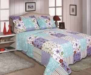 lily bedspread patchwork design