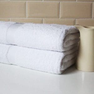 Luxor Towels Luxurious 600GSM Egyptian Collection 100 % Cotton Towels in Bright White