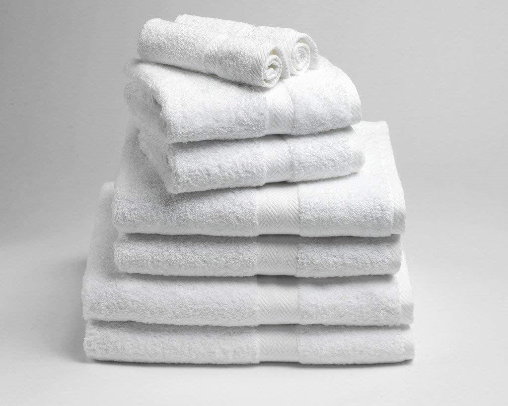luxor spa white bath room towels egyptian cotton