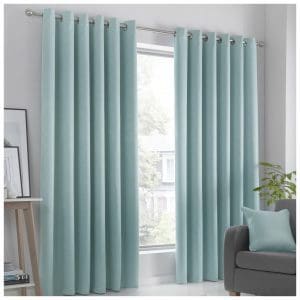 Strata Duck Egg Eyelet Curtains