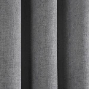Strata Silver Thermal Eyelet Curtains