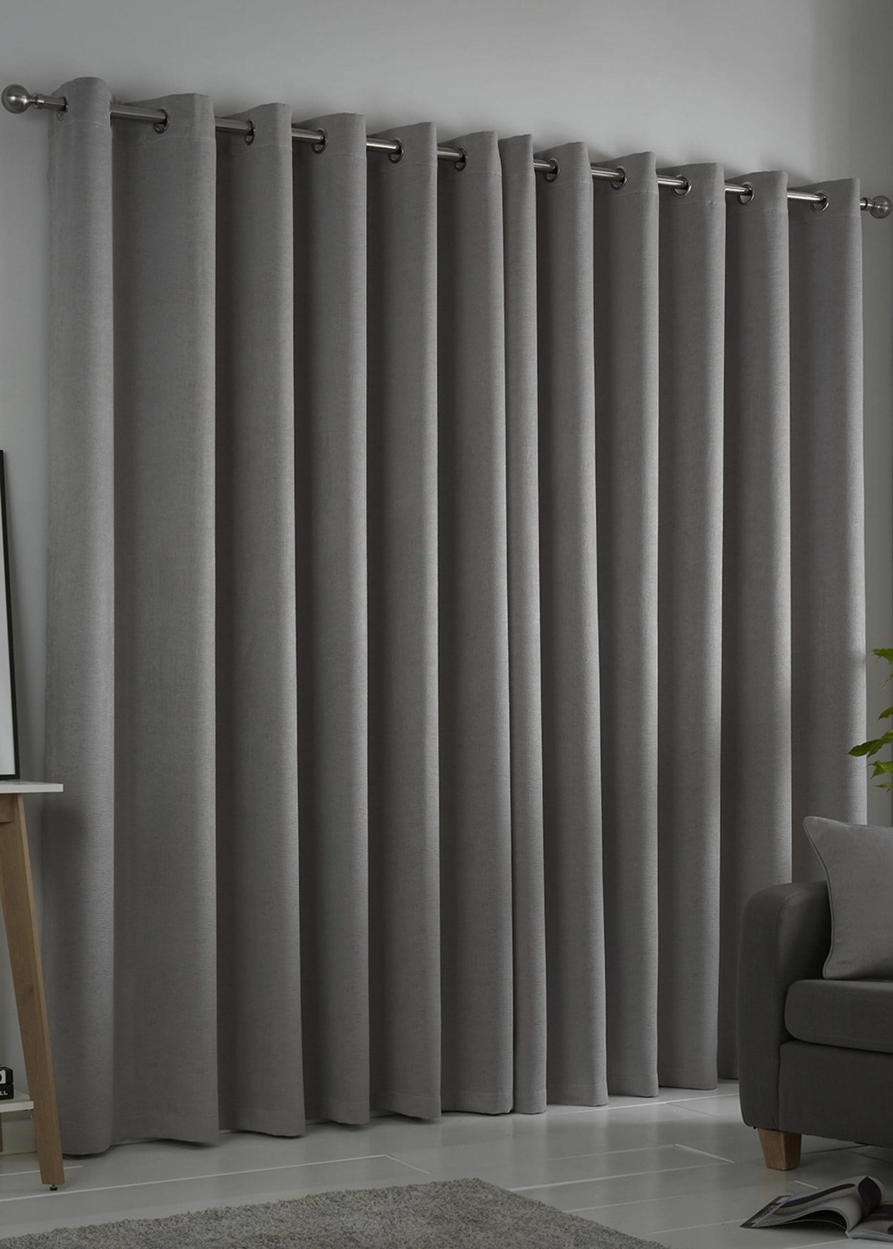 silver block out curtains