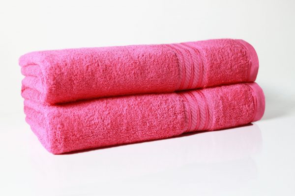 hot pink towels egyptian cotton fuchsia colour with stripe