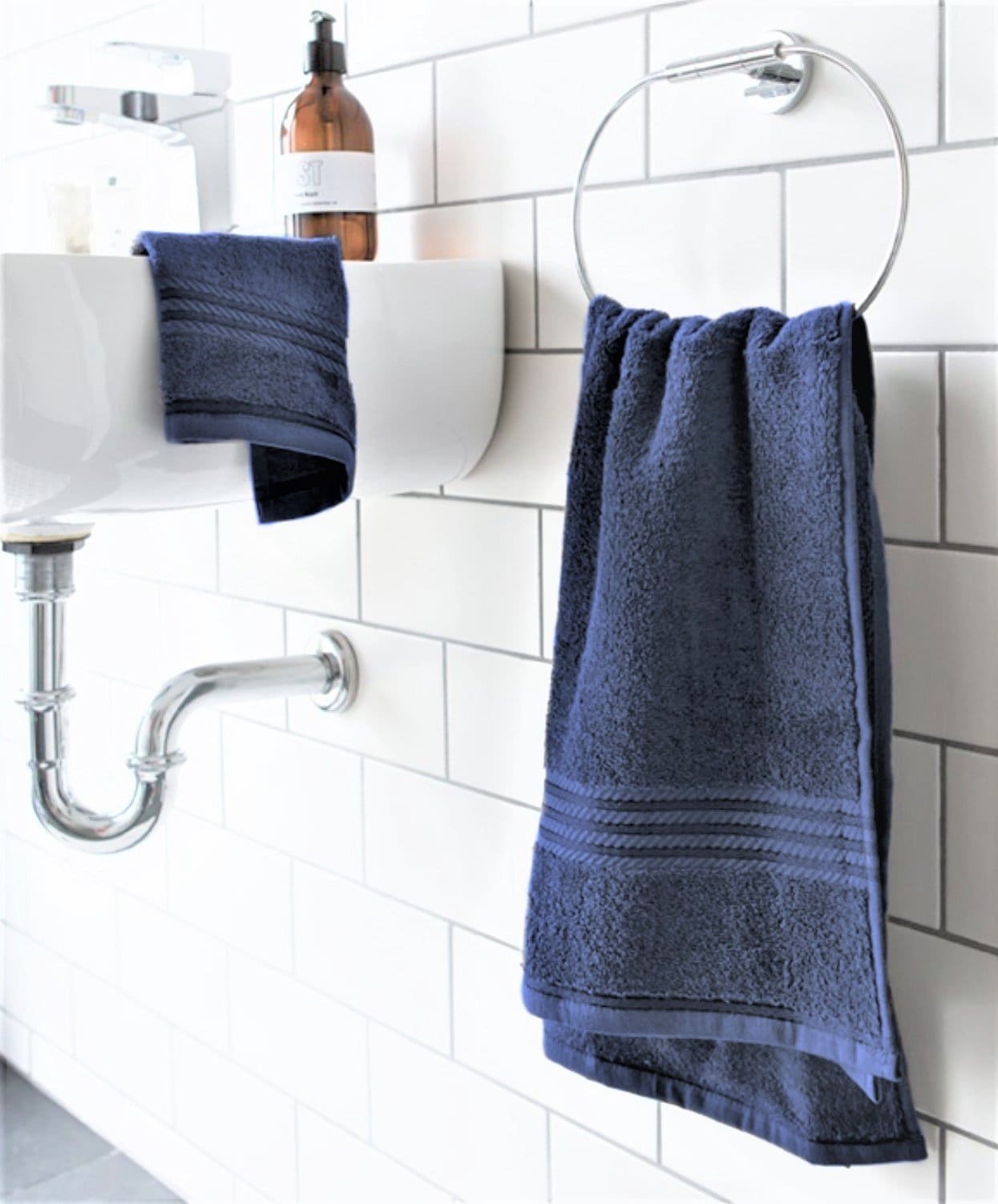 Supreme Navy Egyptian Cotton Towels