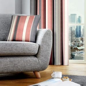 Whitworth Pink Stripe Cushion Cover by Fusion