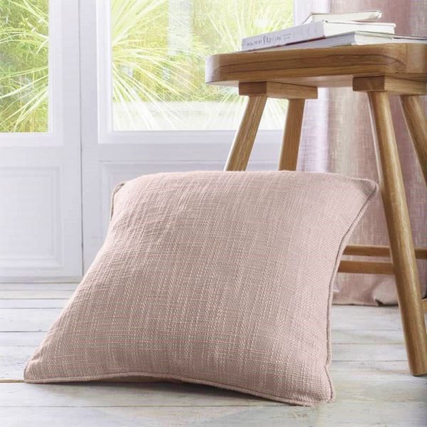 dunelm cushion boucle pink blush textured weave cushion cover
