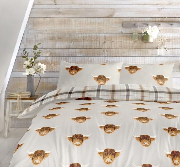 highland cows quilt cover set many moos