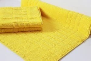 Supreme Yellow 2 Pack of Bath Mats