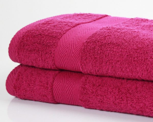 luxor wine aubergine combed cotton bath towels