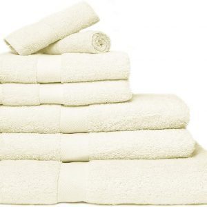 luxor spa towel in cream ivory