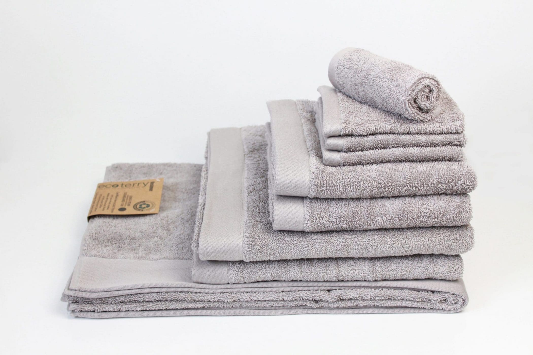 plastic towels silver grey
