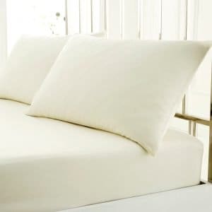 EGYPTIAN COTTON PILLOWCASE PAIR IN CREAM