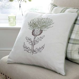 thistle green cushion cover