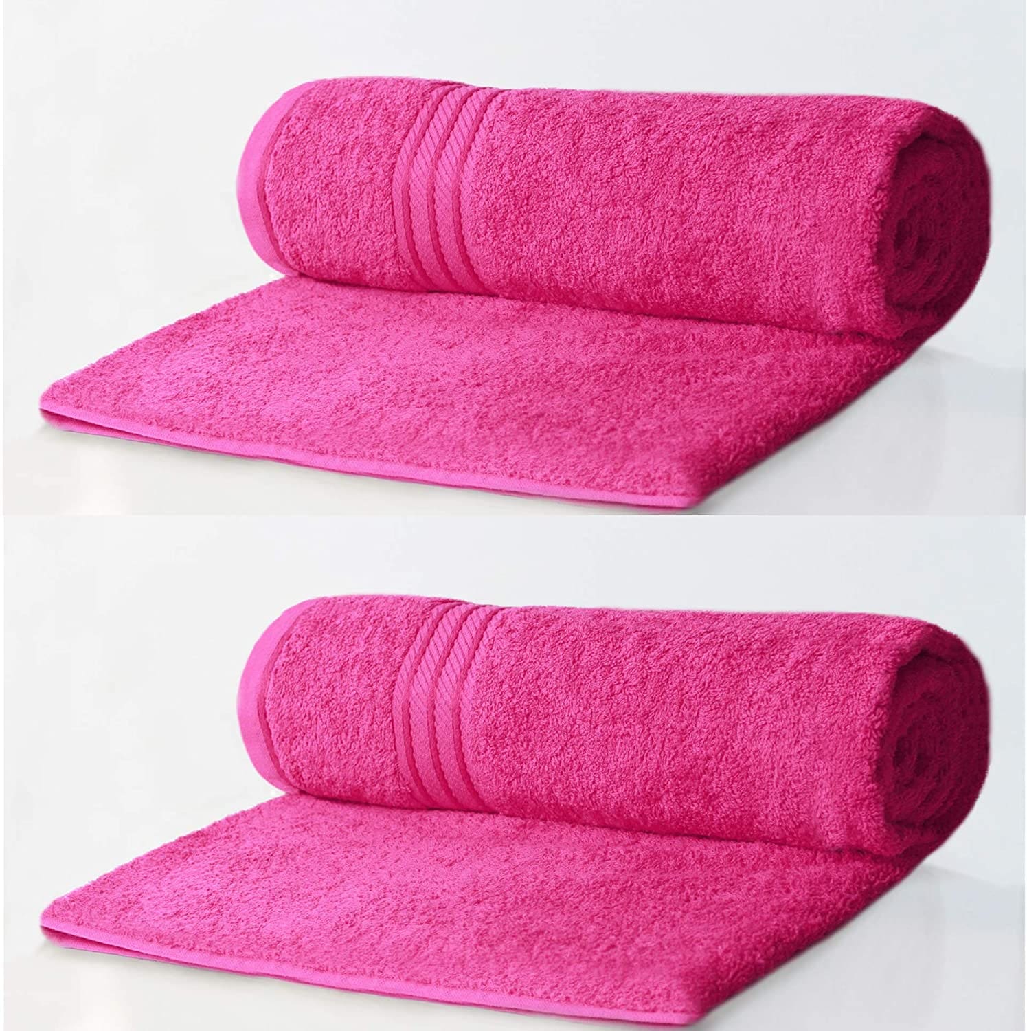 Luxury Towels Egyptian Collection 100% Cotton 500GSM Neon Pink Supreme - Image 4