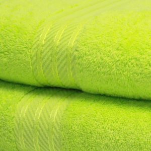 lime green towels uk egyptian cotton with sateen stripe border