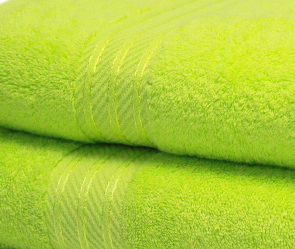Fresh zesty lime green towels 