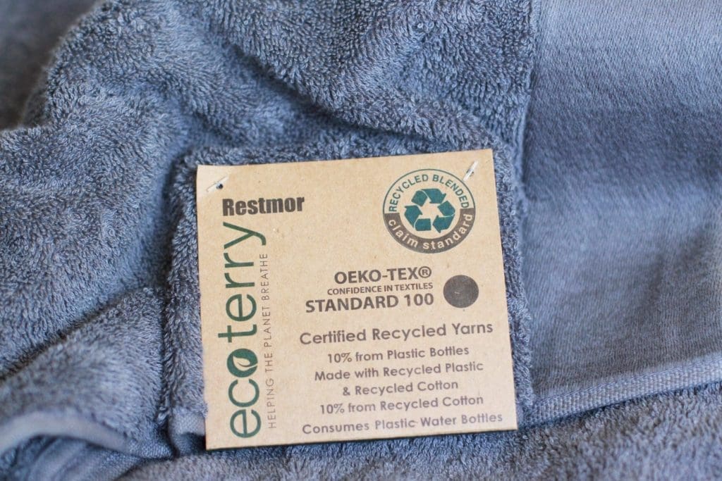 sustainable towels for bathroom dark grey