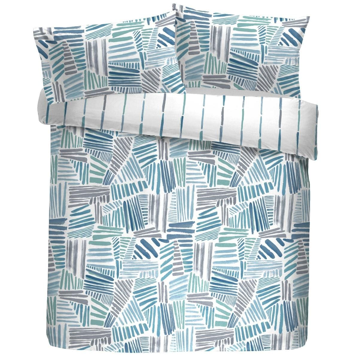 mona blue pattern bedding set