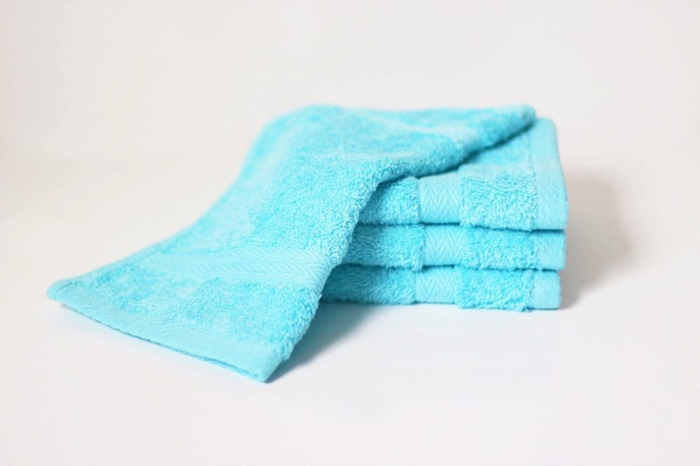 luxor aqua blue face cloths multi pack luxury 600 gsm egyptian cotton towels