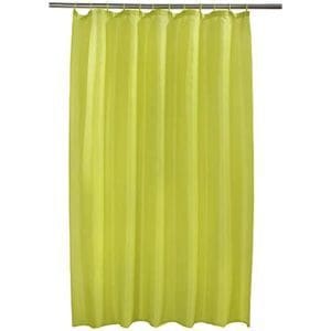 VIBRANT LIME GREEN SHOWER CURTAIN 180CM X 180CM INCLUDES RINGS