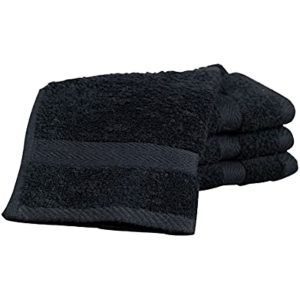 Luxor Spa Towel 4 Pack of Face Flannels made from Absorbent 600 GSM Egyptian Cotton Multi Packs of Wash Cloths