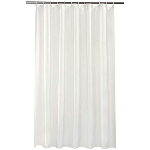 Spectrum 180 x 180 cm Shower Curtain and Rings Set, Cream