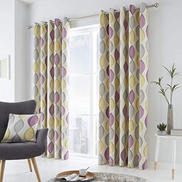 Fusion - Lennox - 100% Cotton Lined Eyelet Curtains - Image 13
