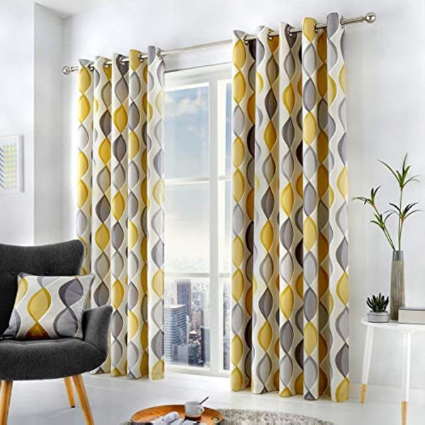 Fusion - Lennox - 100% Cotton Lined Eyelet Curtains - Image 2