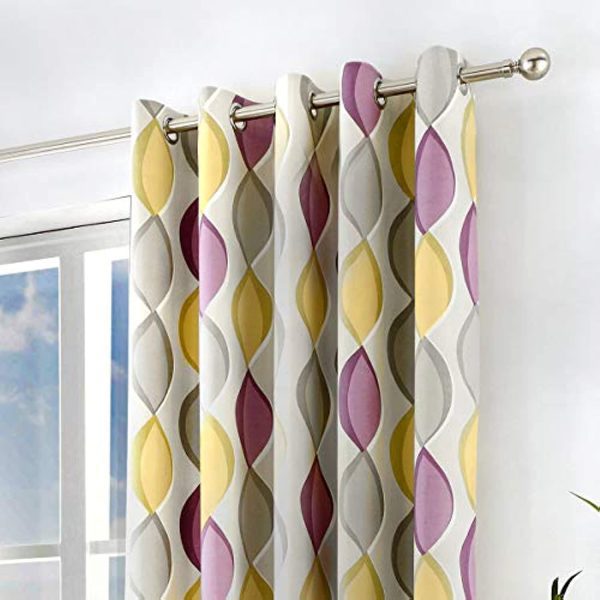 Fusion - Lennox - 100% Cotton Lined Eyelet Curtains - Image 8