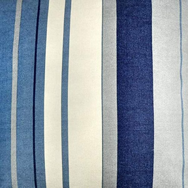 Fusion - Whitworth Stripe - 100% Cotton Pair of Eyelet Curtains - Image 9