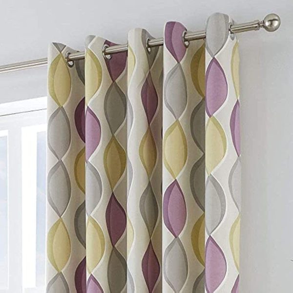 Fusion - Lennox - 100% Cotton Lined Eyelet Curtains - Image 12