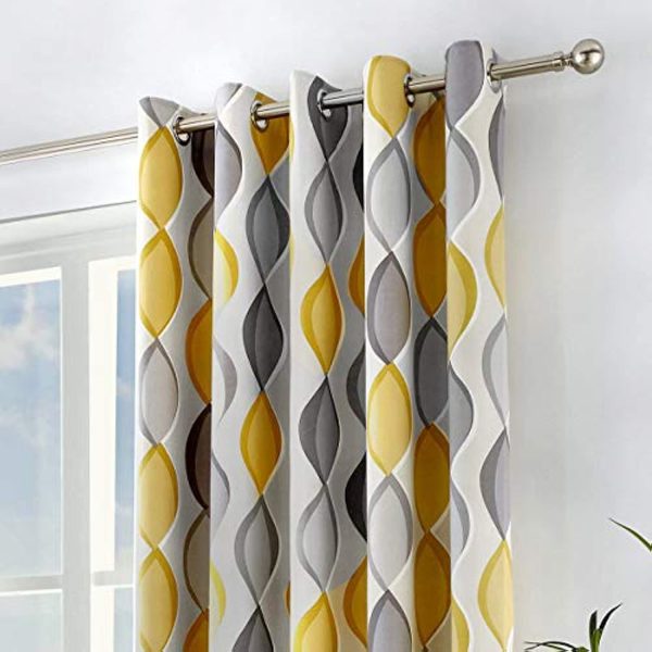 Fusion - Lennox - 100% Cotton Lined Eyelet Curtains - Image 6