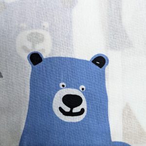 pillowcase pair with cartoon bears on a white background