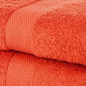 dark orangebath towels luxury egyptian cotton towels burnt orange rust colour earthy tone bathroom towels