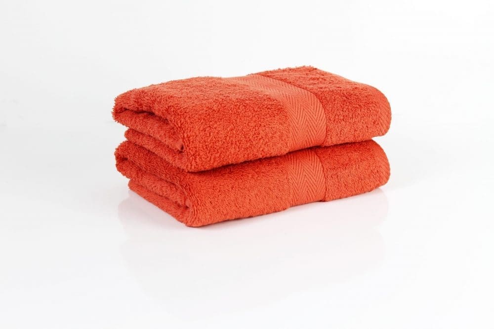 thick hotel towels egyptian cotton dark orange hand towel 2 pack