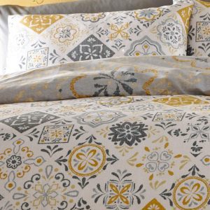 morocco duvet cover set yellow double bed