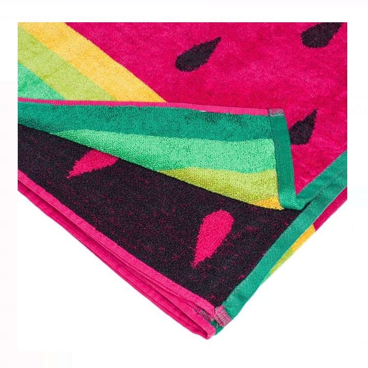 restmor watermelon beach towel reverse